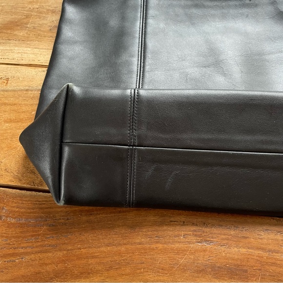 Vintage Coach Black Leather 4065 Light Tote Bag *Project* - Picture 9 of 13